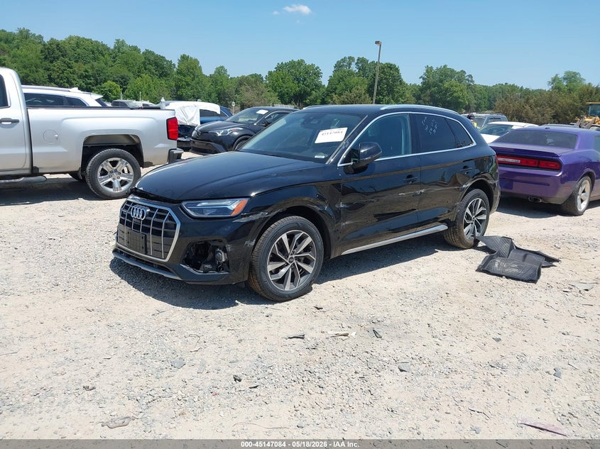 2021 Audi Q5 VIN WA1BAAFY4M2127721 IAAI salvage auction — FRONT END, Salvage Title, sold $3,550 on 2026-09-10 (photo 2)