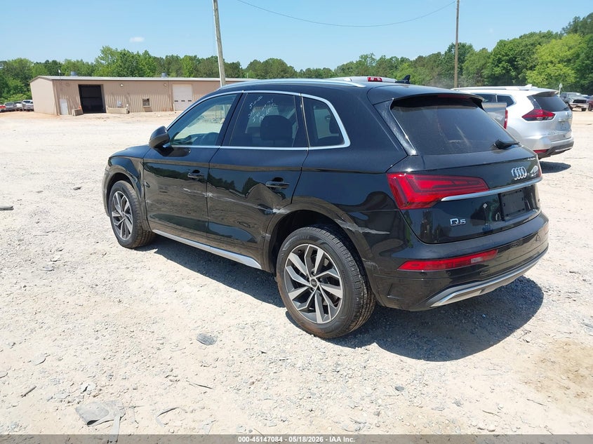 2021 Audi Q5 VIN WA1BAAFY4M2127721 IAAI salvage auction — FRONT END, Salvage Title, sold $3,550 on 2026-09-10 (photo 3)