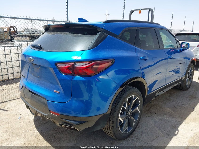 2020 Chevrolet Blazer VIN 3GNKBERS0LS650908 IAAI salvage auction — HAIL, Original (Texas), sold $10,000 on 2026-07-28 (photo 4)
