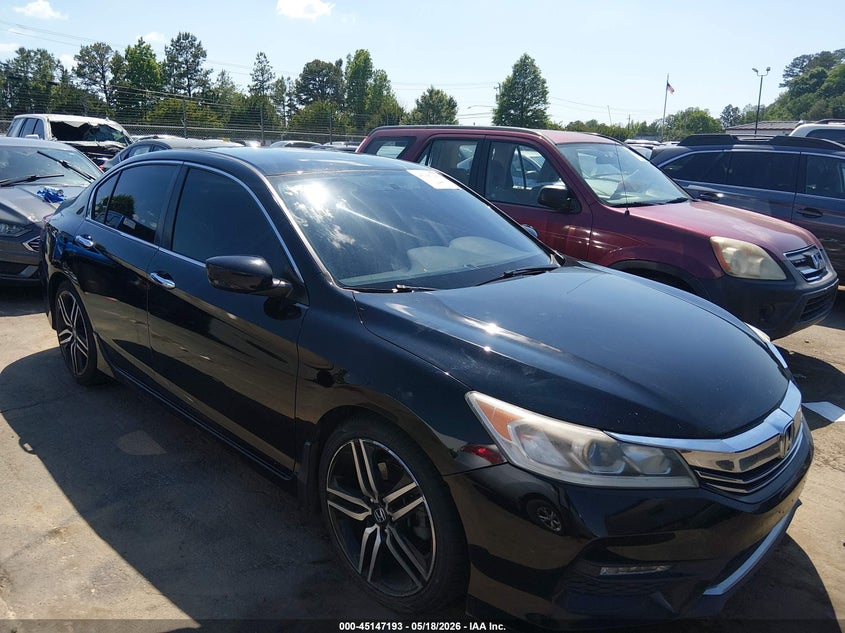 2016 Honda Accord VIN 1HGCR2F51GA227379 IAAI salvage auction — SIDE, Salvage (North Carolina), sold $2,150 on 2026-07-31 (photo 1)