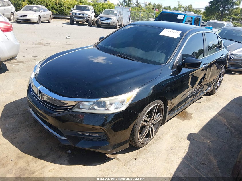 2016 Honda Accord VIN 1HGCR2F51GA227379 IAAI salvage auction — SIDE, Salvage (North Carolina), sold $2,150 on 2026-07-31 (photo 2)