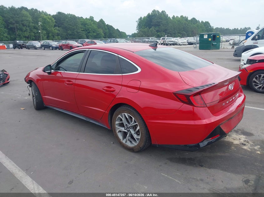 2021 Hyundai Sonata VIN 5NPEL4JA8MH068826 IAAI salvage auction — FRONT END, Salvage (North Carolina), sold $2,400 on 2026-07-15 (photo 3)