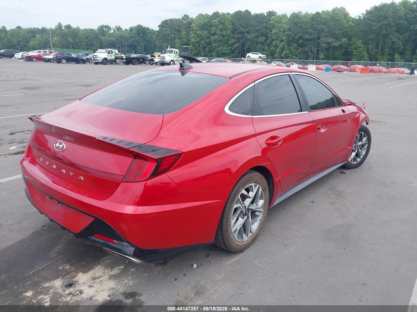 2021 Hyundai Sonata VIN 5NPEL4JA8MH068826 IAAI salvage auction — FRONT END, Salvage (North Carolina), sold $2,400 on 2026-07-15 (photo 4)