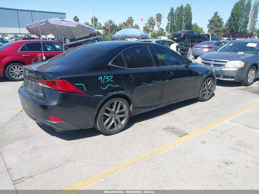 2017 Lexus Is VIN JTHBA1D21H5043248 IAAI salvage auction — SIDE, Salvage (California), sold $8,050 on 2026-07-06 (photo 4)