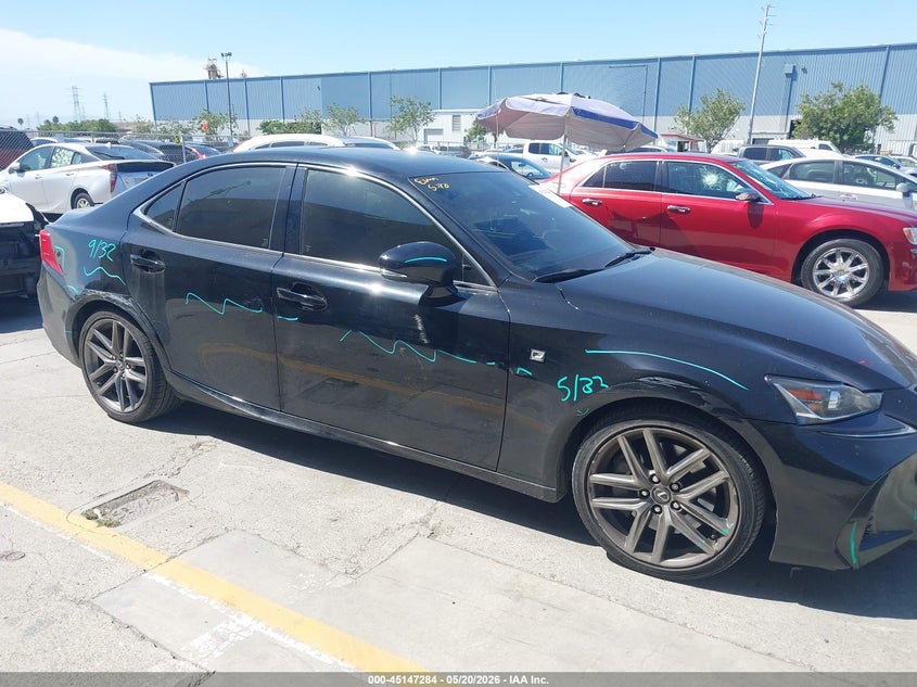 2017 Lexus Is VIN JTHBA1D21H5043248 IAAI salvage auction — SIDE, Salvage (California), sold $8,050 on 2026-07-06 (photo 6)
