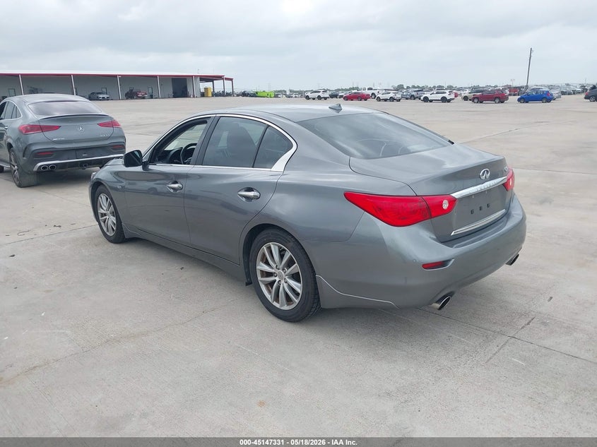 2017 Infiniti Q50 VIN JN1EV7AP3HM735770 IAAI salvage auction — HAIL, Original (Texas), sold $8,200 on 2026-07-10 (photo 3)
