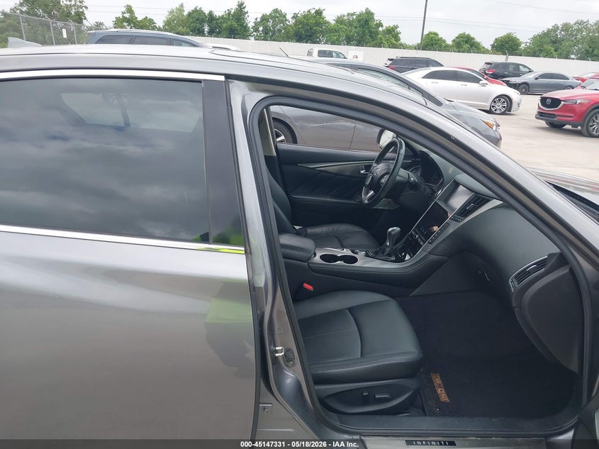 2017 Infiniti Q50 VIN JN1EV7AP3HM735770 IAAI salvage auction — HAIL, Original (Texas), sold $8,200 on 2026-07-10 (photo 5)