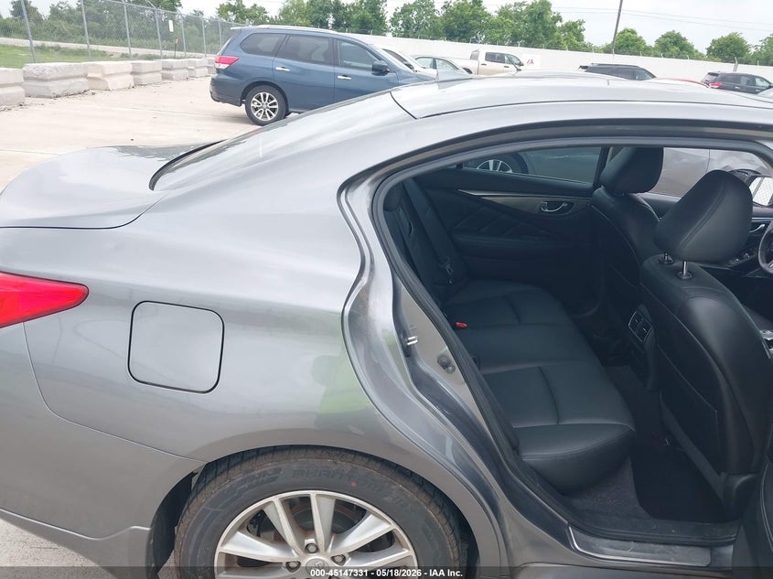 2017 Infiniti Q50 VIN JN1EV7AP3HM735770 IAAI salvage auction — HAIL, Original (Texas), sold $8,200 on 2026-07-10 (photo 8)