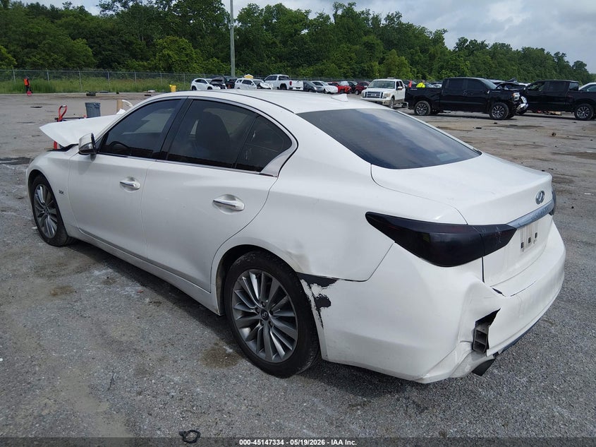 2018 Infiniti Q50 VIN JN1EV7AP3JM590266 IAAI salvage auction — FRONT END, Salvage (Louisiana), sold $1,850 on 2026-07-07 (photo 3)