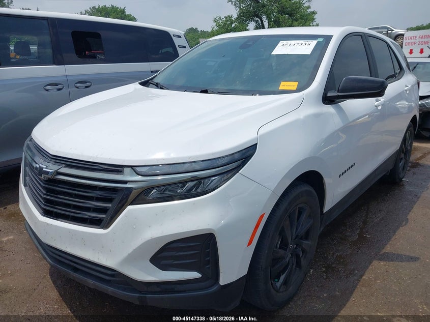 2023 Chevrolet Equinox VIN 3GNAXHEG7PL167626 IAAI salvage auction — HAIL, Clear (Oklahoma), sold $10,525 on 2026-07-29 (photo 2)
