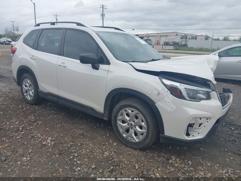 2021 Subaru Forester VIN JF2SKADC9MH525550 IAAI salvage auction — FRONT END, Clear Claim Paid (Wisconsin), sold $1,950 on 2026-07-30 (photo 1)