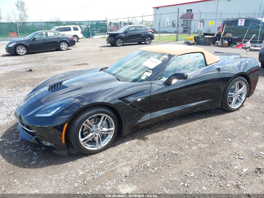 2017 Chevrolet Corvette VIN 1G1YF3D71H5122495 IAAI salvage auction — REAR END, Mv-907A (New York), sold $30,150 on 2026-07-06 (photo 2)