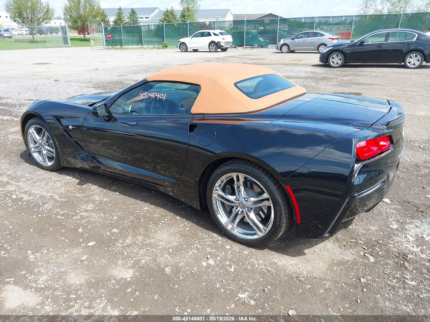2017 Chevrolet Corvette VIN 1G1YF3D71H5122495 IAAI salvage auction — REAR END, Mv-907A (New York), sold $30,150 on 2026-07-06 (photo 3)
