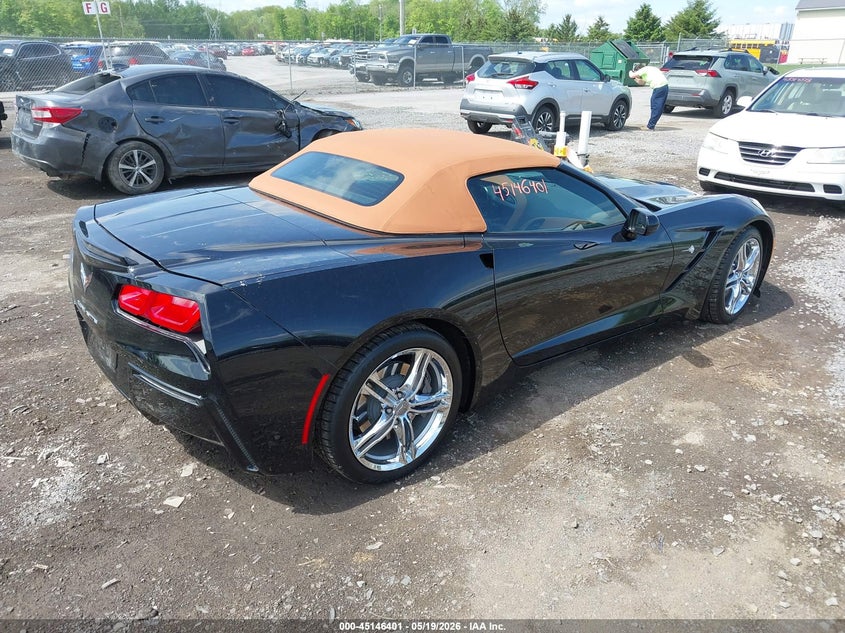 2017 Chevrolet Corvette VIN 1G1YF3D71H5122495 IAAI salvage auction — REAR END, Mv-907A (New York), sold $30,150 on 2026-07-06 (photo 4)