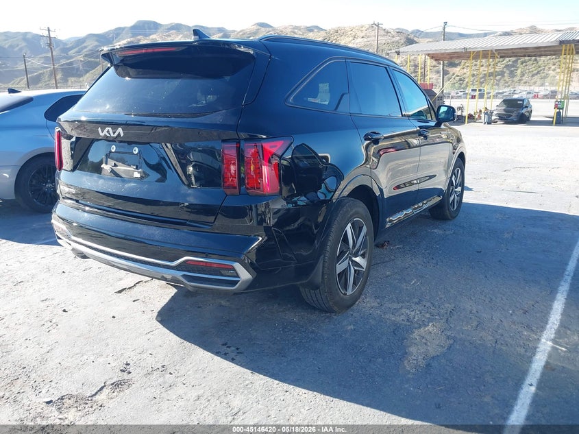 2023 Kia Sorento VIN 5XYRL4LC3PG226842 IAAI salvage auction — LEFT SIDE, Salvage (California), sold $6,050 on 2026-07-15 (photo 4)