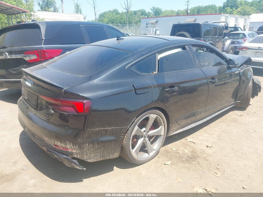 2019 Audi S5 VIN WAUC4CF57KA087430 IAAI salvage auction — FRONT END, Salvage - Greater Than 75% (Maryland), sold $3,800 on 2026-07-09 (photo 4)