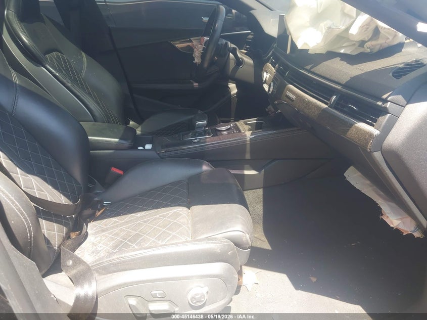 2019 Audi S5 VIN WAUC4CF57KA087430 IAAI salvage auction — FRONT END, Salvage - Greater Than 75% (Maryland), sold $3,800 on 2026-07-09 (photo 5)