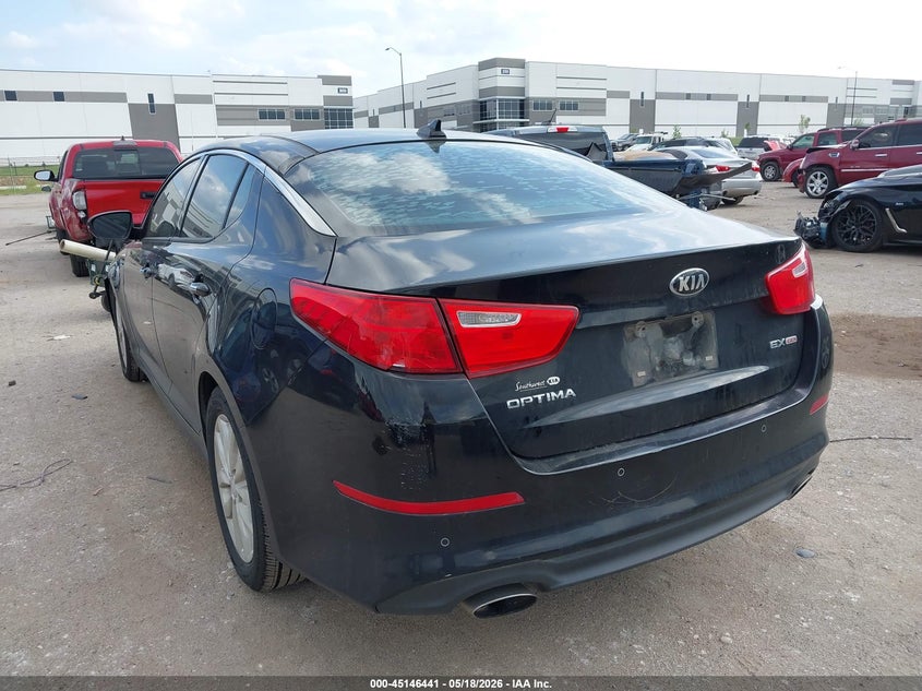 2014 Kia Optima VIN 5XXGN4A75EG337479 IAAI salvage auction — FRONT END, Original (Texas), sold $1,200 on 2026-07-14 (photo 3)