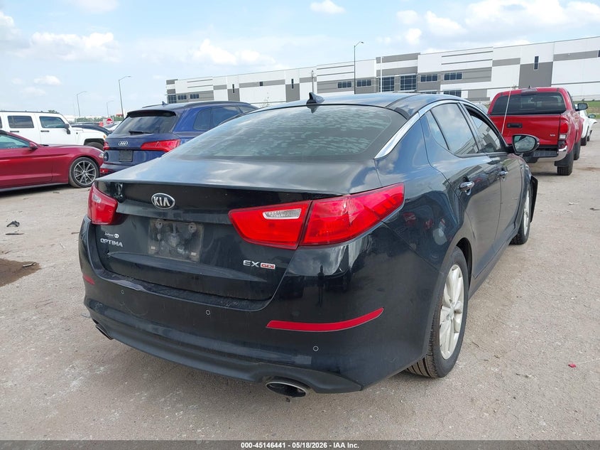 2014 Kia Optima VIN 5XXGN4A75EG337479 IAAI salvage auction — FRONT END, Original (Texas), sold $1,200 on 2026-07-14 (photo 4)