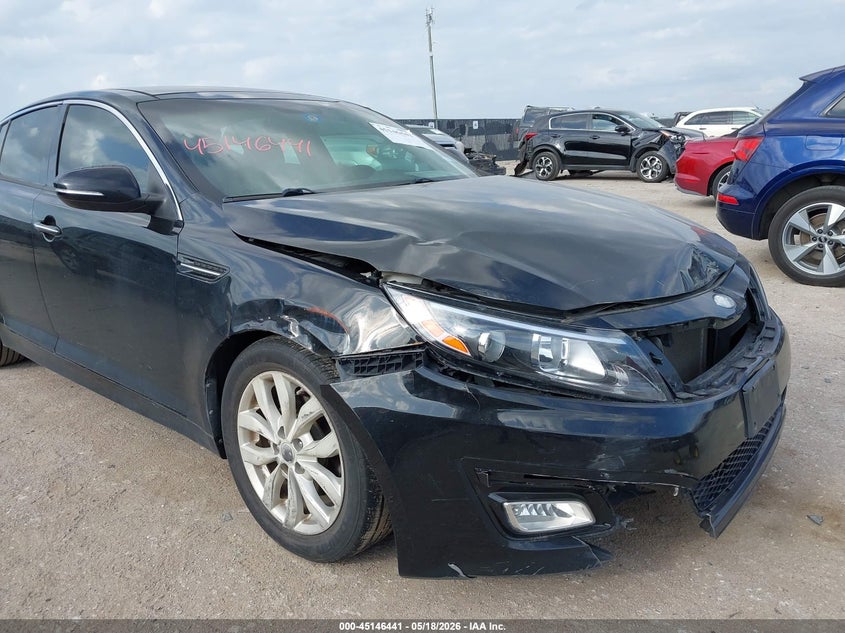 2014 Kia Optima VIN 5XXGN4A75EG337479 IAAI salvage auction — FRONT END, Original (Texas), sold $1,200 on 2026-07-14 (photo 6)