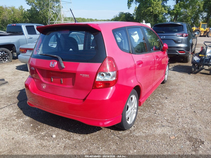 2008 Honda Fit VIN JHMGD38638S073777 IAAI salvage auction — FRONT END, Clear (Indiana), sold $350 on 2026-07-15 (photo 4)