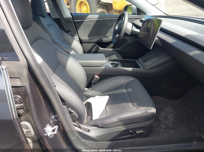 2025 Tesla Model 3 VIN 5YJ3E1EB1SF022172 IAAI salvage auction — LEFT REAR, Salvage (Massachusetts), sold $13,450 on 2026-07-21 (photo 5)