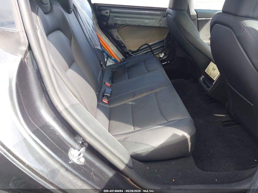 2025 Tesla Model 3 VIN 5YJ3E1EB1SF022172 IAAI salvage auction — LEFT REAR, Salvage (Massachusetts), sold $13,450 on 2026-07-21 (photo 8)