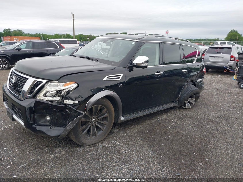 2018 Nissan Armada VIN JN8AY2NE4J9733599 IAAI salvage auction — LEFT SIDE, Salvage - 75% Or Less (Maryland), sold $7,150 on 2026-07-20 (photo 2)