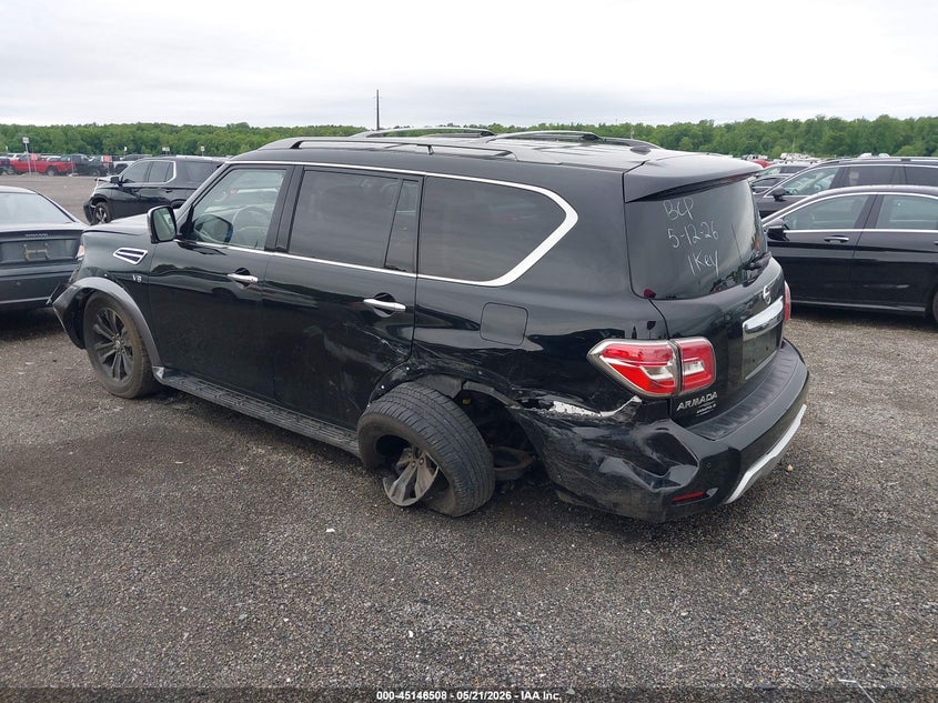 2018 Nissan Armada VIN JN8AY2NE4J9733599 IAAI salvage auction — LEFT SIDE, Salvage - 75% Or Less (Maryland), sold $7,150 on 2026-07-20 (photo 3)