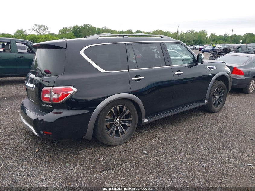 2018 Nissan Armada VIN JN8AY2NE4J9733599 IAAI salvage auction — LEFT SIDE, Salvage - 75% Or Less (Maryland), sold $7,150 on 2026-07-20 (photo 4)