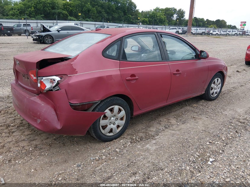 2007 Hyundai Elantra VIN KMHDU46D27U133624 IAAI salvage auction — REAR END, Salvage (Louisiana), sold $375 on 2026-07-13 (photo 4)