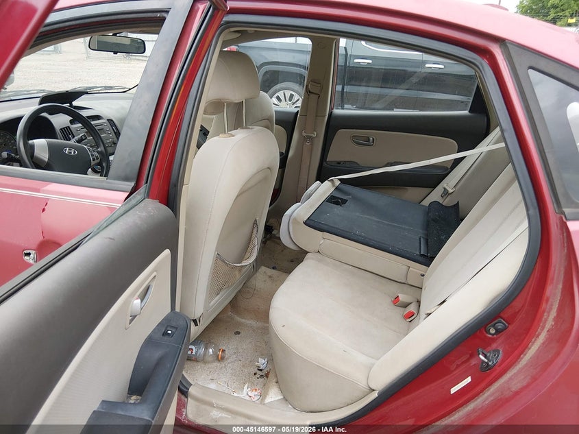 2007 Hyundai Elantra VIN KMHDU46D27U133624 IAAI salvage auction — REAR END, Salvage (Louisiana), sold $375 on 2026-07-13 (photo 8)