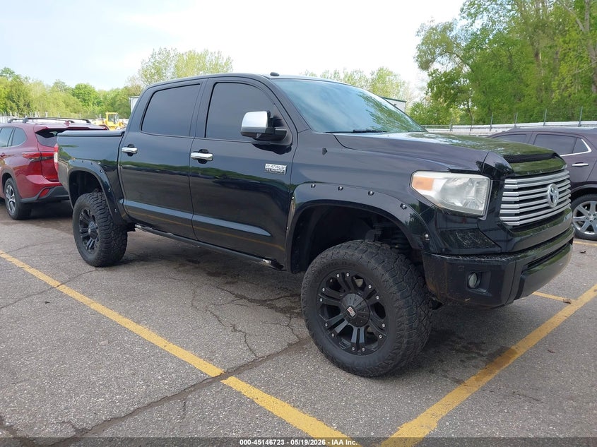 2014 Toyota Tundra VIN 5TFAY5F16EX411945 IAAI salvage auction — REAR END, Clear (Michigan), sold $14,450 on 2026-07-13 (photo 1)
