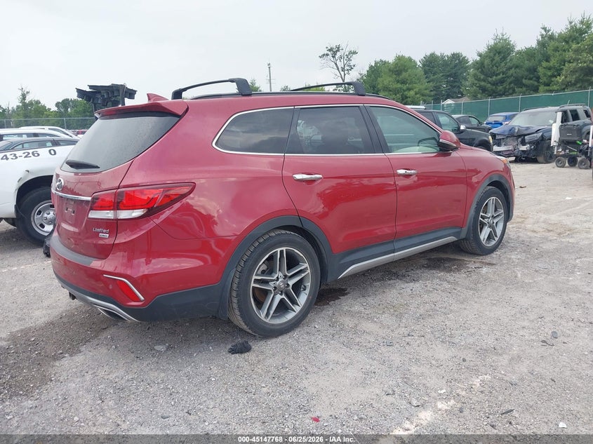 2017 Hyundai Santa fe VIN KM8SR4HF2HU196067 IAAI salvage auction — NORMAL WEAR, Original (Kentucky), sold $4,675 on 2026-07-13 (photo 4)