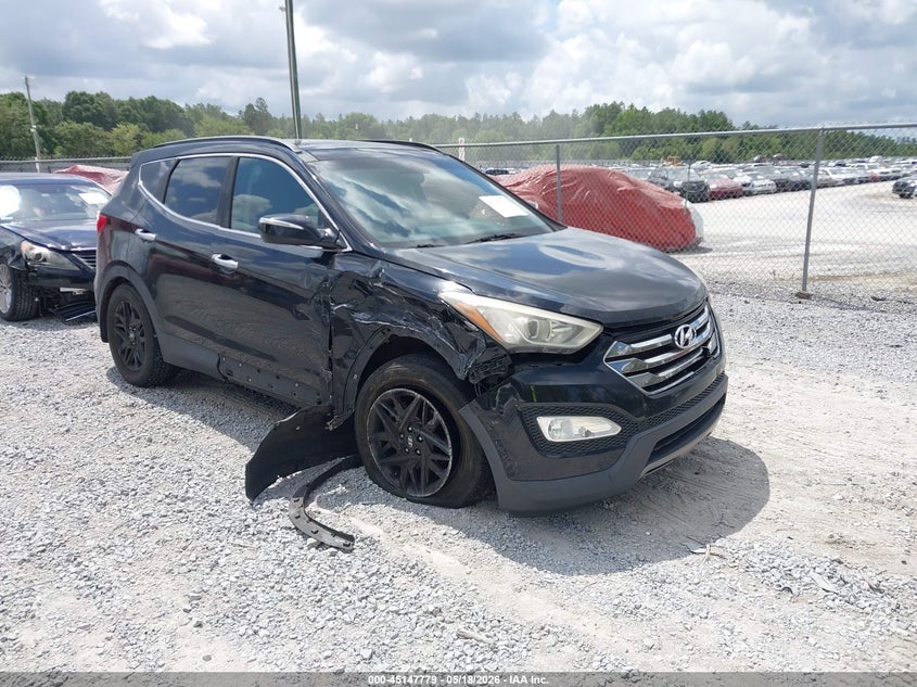2014 Hyundai Santa fe VIN 5XYZW3LAXEG226477 IAAI salvage auction — RIGHT FRONT, Rebuildable (Florida), sold $900 on 2026-07-30 (photo 1)