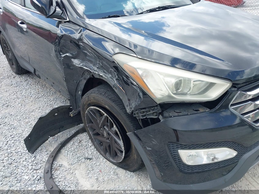 2014 Hyundai Santa fe VIN 5XYZW3LAXEG226477 IAAI salvage auction — RIGHT FRONT, Rebuildable (Florida), sold $900 on 2026-07-30 (photo 6)