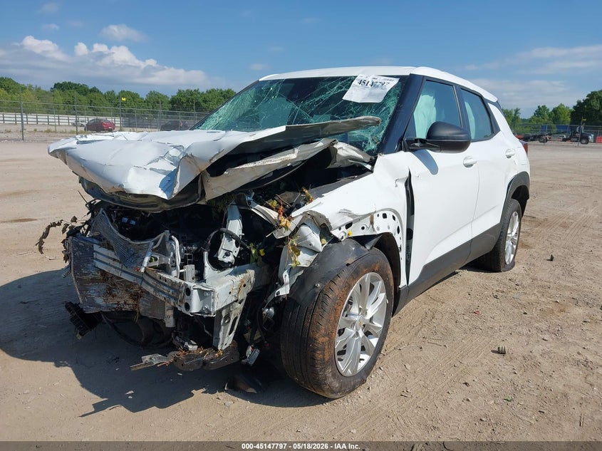 2023 Chevrolet Trailblazer VIN KL79MMS24PB143319 IAAI salvage auction — FRONT & REAR, Salvage (Tennessee), sold $400 on 2026-07-08 (photo 2)