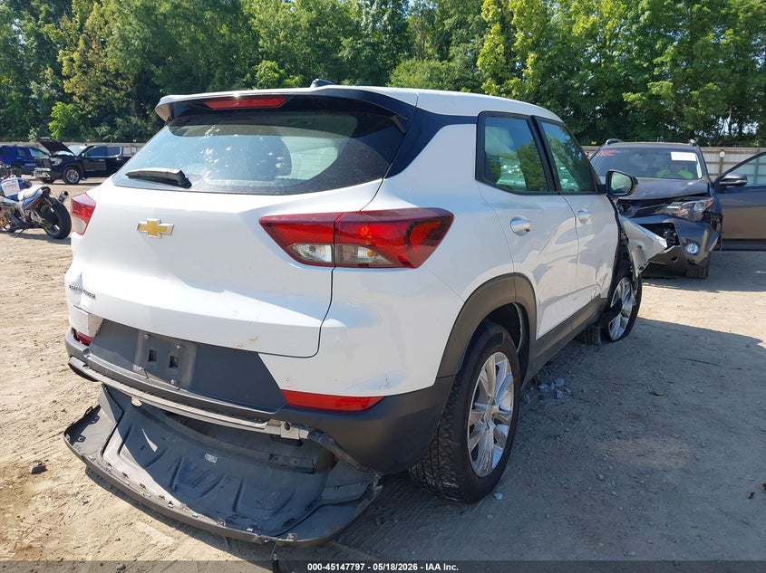 2023 Chevrolet Trailblazer VIN KL79MMS24PB143319 IAAI salvage auction — FRONT & REAR, Salvage (Tennessee), sold $400 on 2026-07-08 (photo 4)