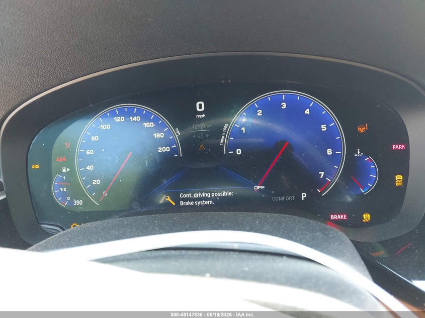 2019 BMW 5er VIN WBAJE7C50KWW12900 IAAI salvage auction — LEFT FRONT, Salvage (Massachusetts), sold $9,100 on 2026-07-28 (photo 7)