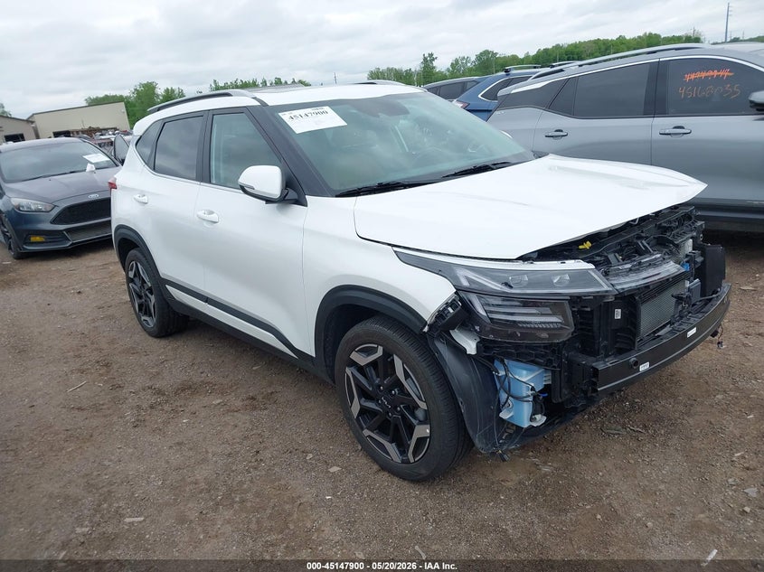 2024 Kia Seltos VIN KNDETCA76R7634704 IAAI salvage auction — FRONT END, Salvage (Ohio), sold $6,100 on 2026-07-18 (photo 1)