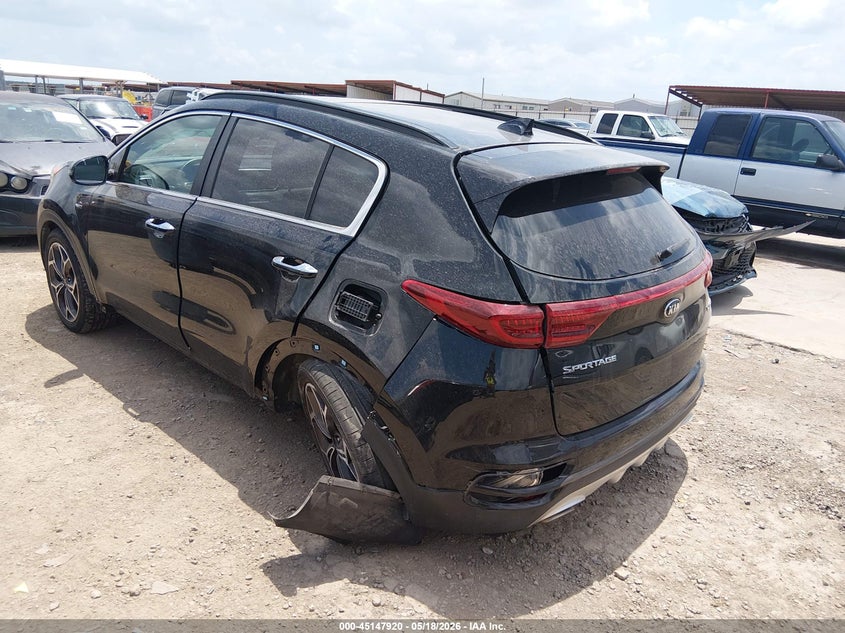 2020 Kia Sportage VIN KNDPRCA64L7636537 IAAI salvage auction — REAR END, Original (Texas), sold $3,250 on 2026-07-28 (photo 3)