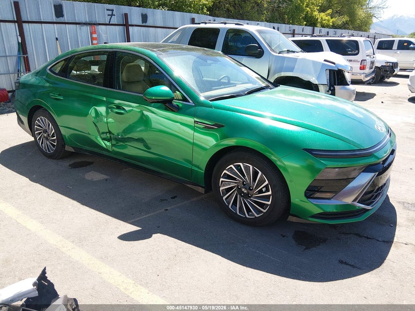 2026 Hyundai Sonata VIN KMHL54JJ9TA135310 IAAI salvage auction — SIDE, Salvage (Utah), sold $13,775 on 2026-07-16 (photo 1)