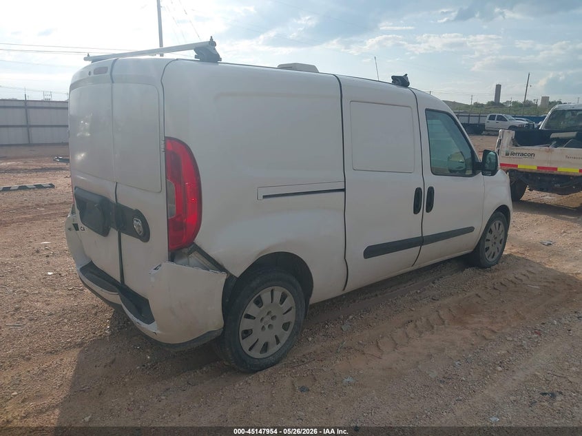 2017 Ram Promaster city VIN ZFBERFBB7H6E76435 IAAI salvage auction — REAR END, Salvage (Texas), sold $2,450 on 2026-08-06 (photo 4)
