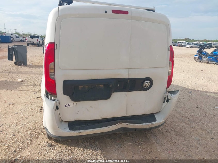 2017 Ram Promaster city VIN ZFBERFBB7H6E76435 IAAI salvage auction — REAR END, Salvage (Texas), sold $2,450 on 2026-08-06 (photo 6)