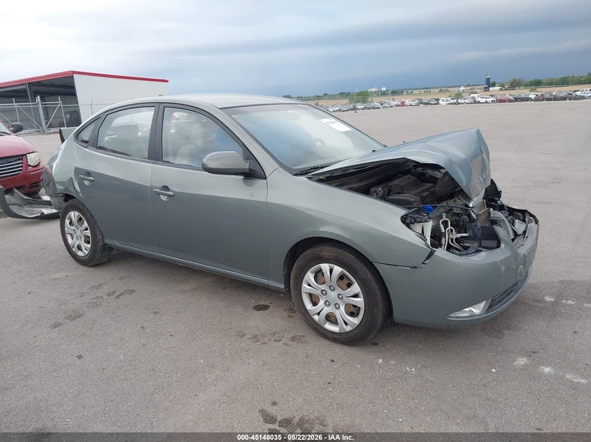 2010 Hyundai Elantra VIN KMHDU4AD5AU110921 IAAI salvage auction — FRONT & REAR, Certificate Of Title (Nebraska), sold $550 on 2026-07-09 (photo 1)