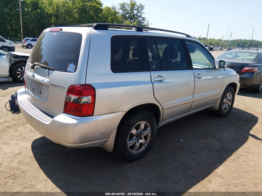 2004 Toyota Highlander VIN JTEDP21AX40041527 IAAI salvage auction — NORMAL WEAR, Clear (Montana), sold $750 on 2026-07-24 (photo 4)