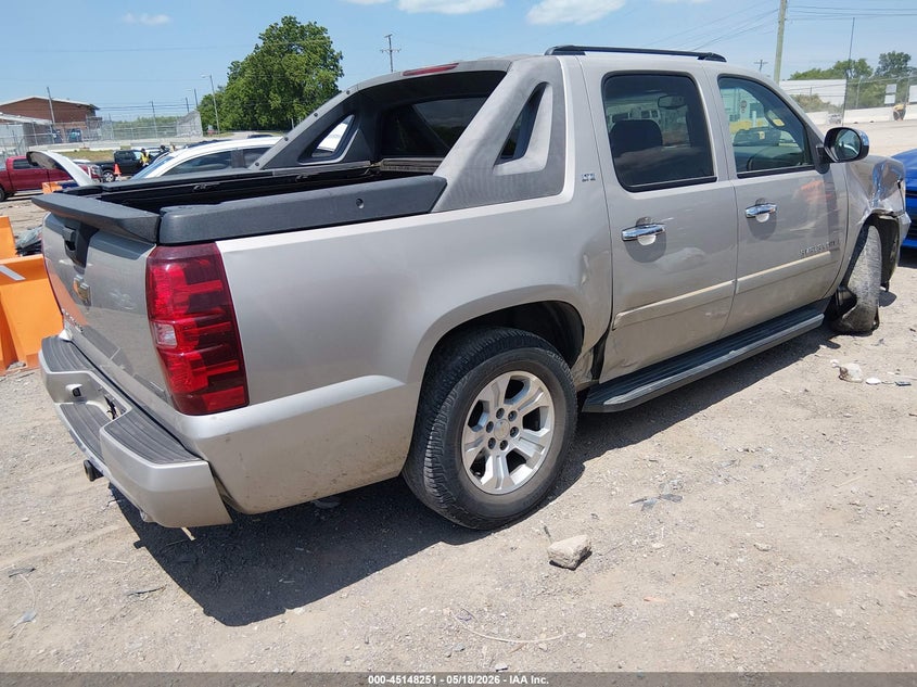 2008 Chevrolet Avalanche VIN 3GNEC12068G165792 IAAI salvage auction — RIGHT SIDE, Clear (Tennessee), sold $700 on 2026-07-09 (photo 4)