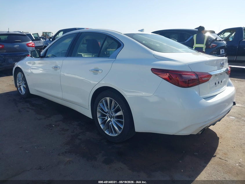 2020 Infiniti Q50 VIN JN1EV7AP0LM205989 IAAI salvage auction — RIGHT FRONT, Salvage (Arizona), sold $4,450 on 2026-07-14 (photo 3)