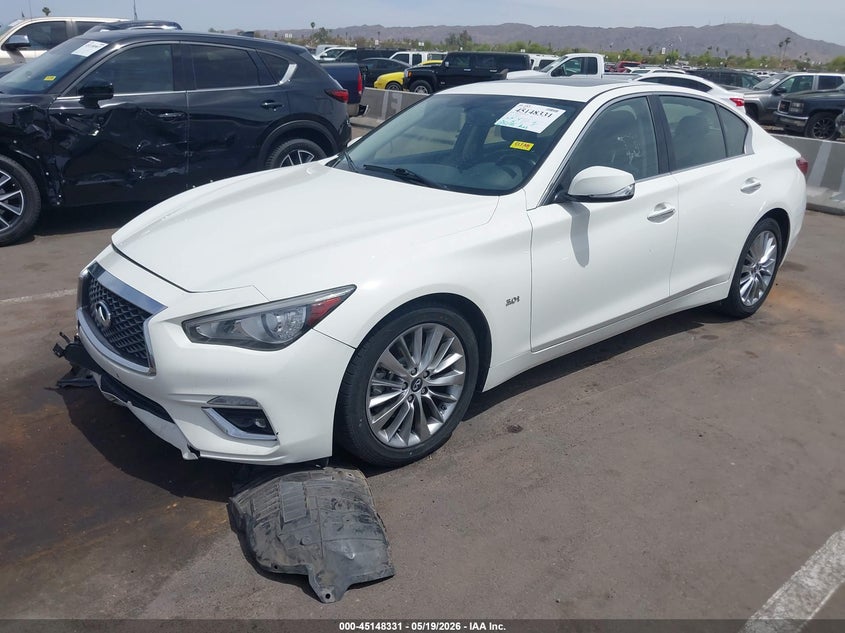 2020 Infiniti Q50 VIN JN1EV7AP0LM205989 IAAI salvage auction — RIGHT FRONT, Salvage (Arizona), sold $4,450 on 2026-07-14 (photo 2)