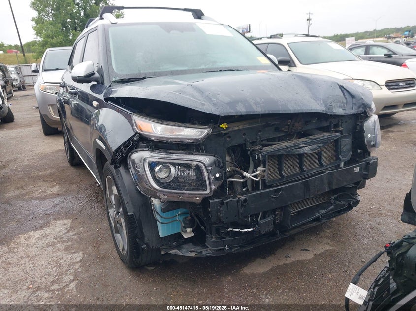 2024 Hyundai Venue VIN KMHRC8A31RU324131 IAAI salvage auction — FRONT END, Clear (Oklahoma), sold $3,700 on 2026-07-25 (photo 1)